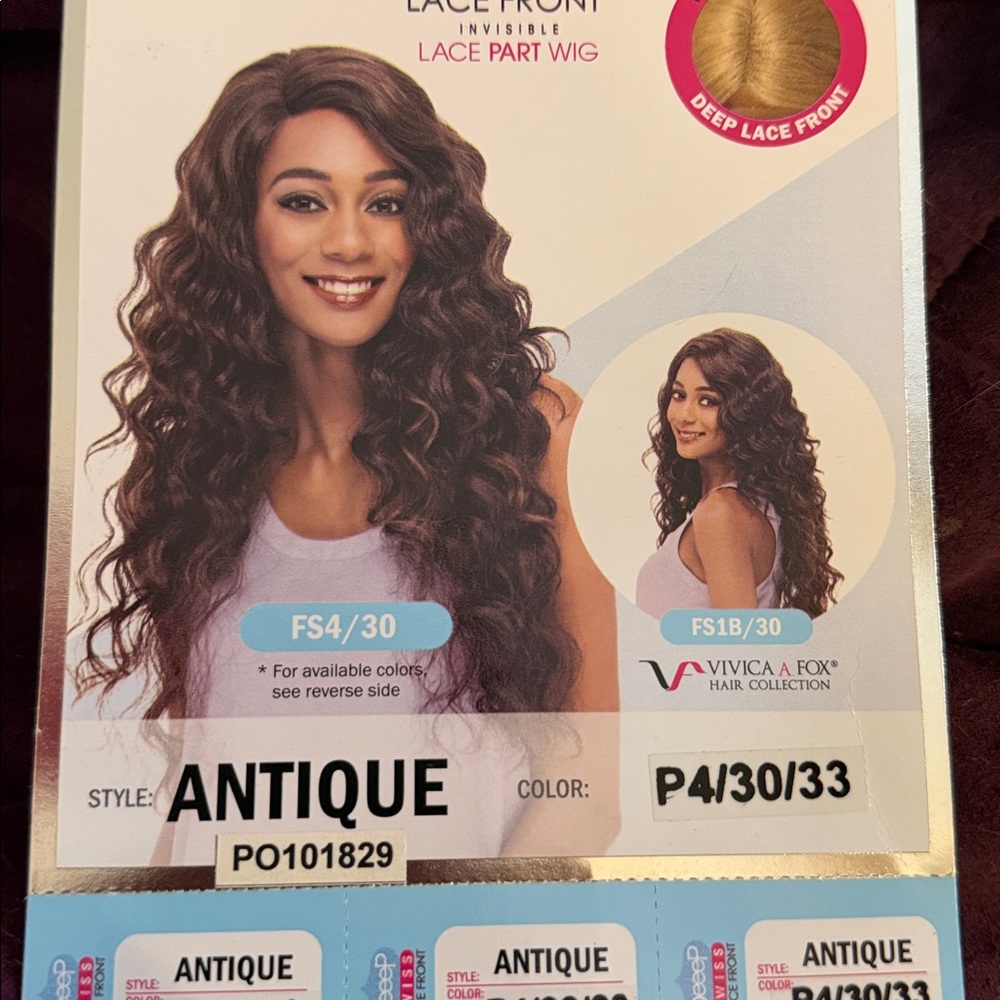 Vivica Fox Antique lace front wig in color P4/30/33